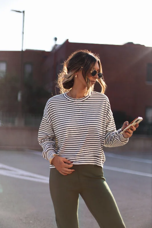 Another Coffee Striped Top