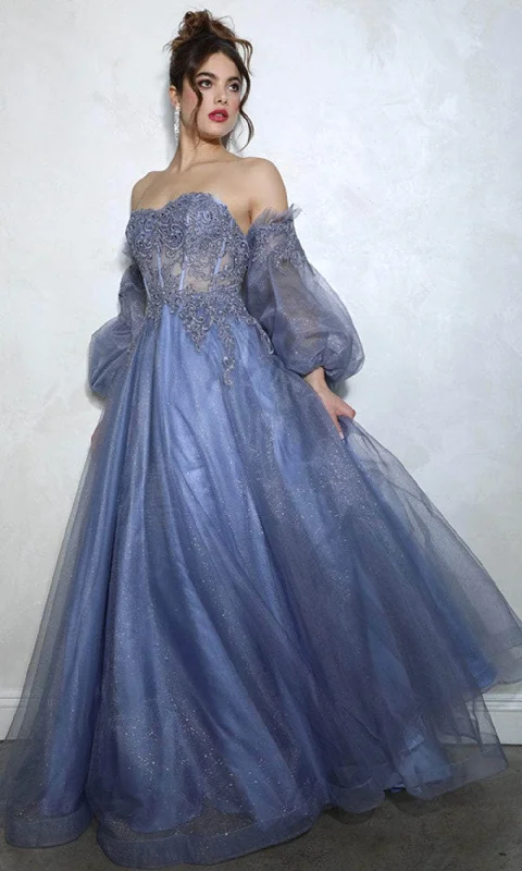 flutter sleeve prom dressesEureka Fashion 9505G - Sweetheart Illusion Corset Prom Gown