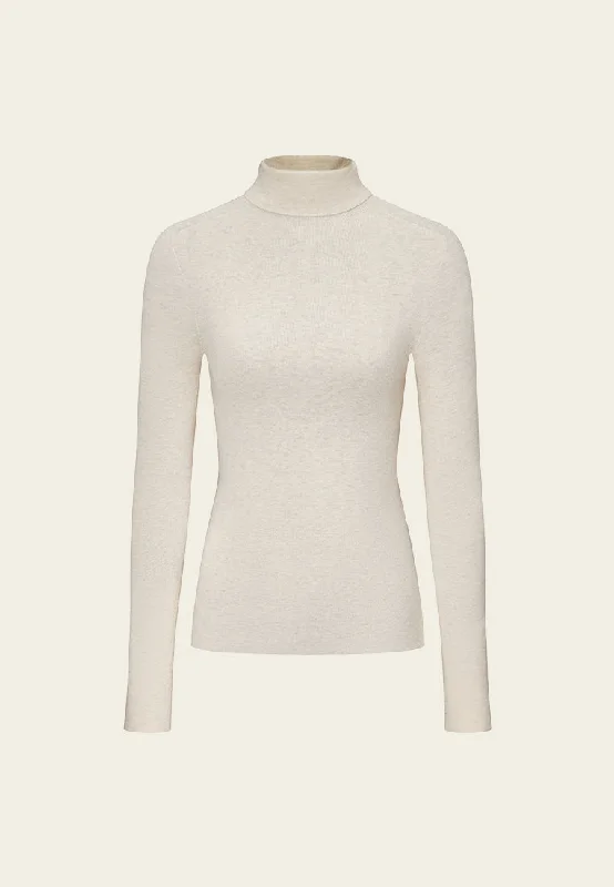 Turtle-Neck Slim-Fit Jersey Top