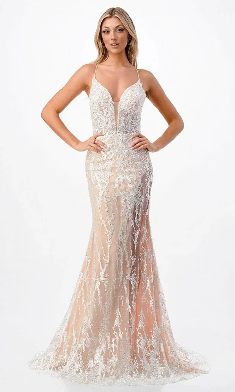 illusion sleeve prom dressesAspeed Design P2211 - Sleeveless Prom Dress