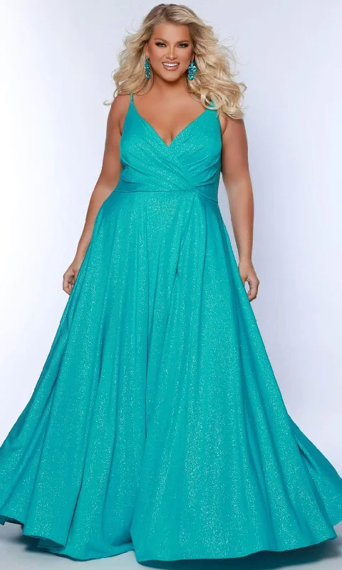 cap sleeve prom dressesSydney's Closet SC7375 - Sleeveless A-Line Prom Dress