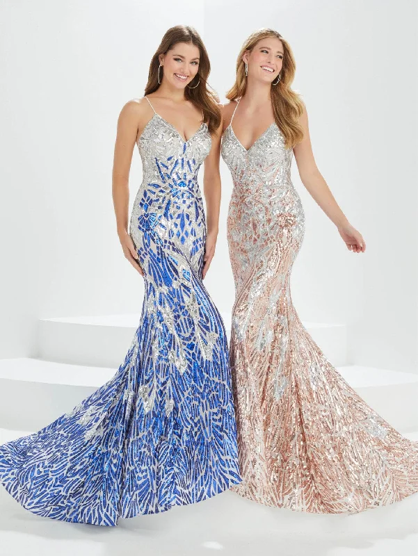 prom dresses for fallTiffany Designs - 16023 Spaghetti Strap Prom Dresses