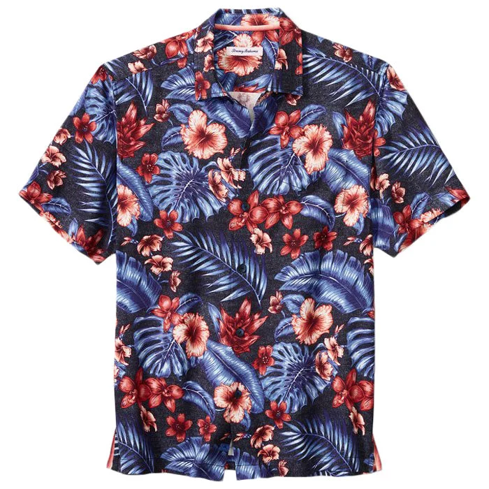 Tommy Bahama King Island Floral Camp Shirt - Night Cap