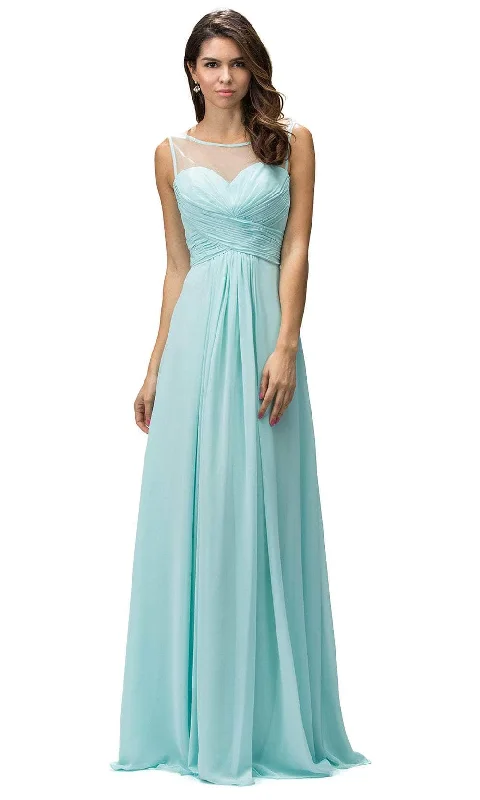 mermaid prom dressesDancing Queen 9202 - Sleeveless Chiffon Prom Dress