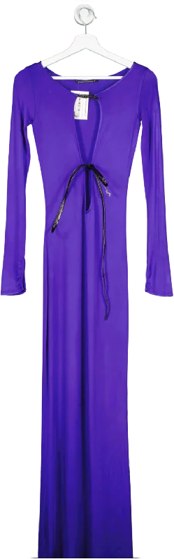 maxi dresses for plus-size bridesMuseum of Fine Clothing Lolly Purple Jersey Long Dress UK 8