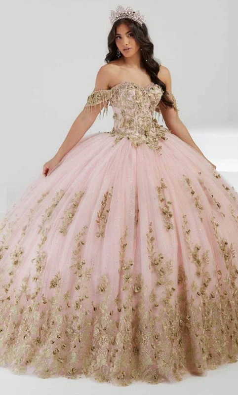 Formal Dress for DebutantesQuinceanera Collection 26056 - Off-Shoulder Embellished Ballgown