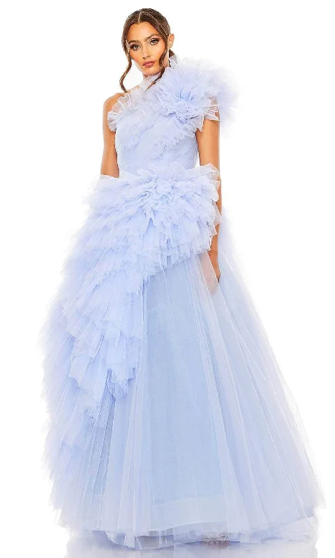 Formal Dress for Polo MatchesMac Duggal 20534 - Ruffled Tulle Gown