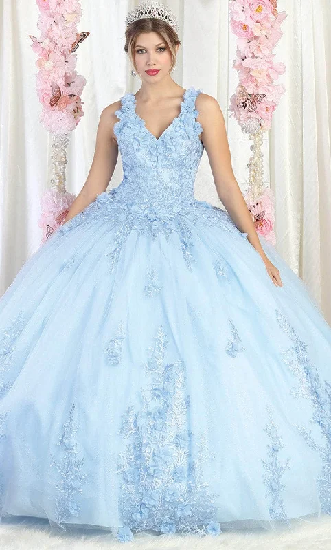 Formal Dress for Science AwardsMay Queen LK195 - Floral Quinceanera Ballgown