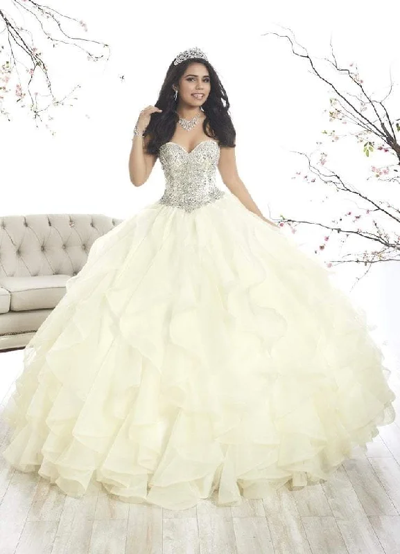 Formal Dress for Theater OpeningsQuinceanera Collection - 26870 Crystal Sweetheart Corset Ballgown