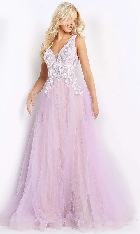 Formal Dress Rental ServicesJVN by Jovani - JVN07638 Sleeveless Embellished Ballgown