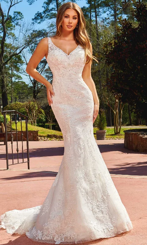 Formal Dress Shopping GuidesRachel Allan M822 - Scoop Back Lace Bridal Gown