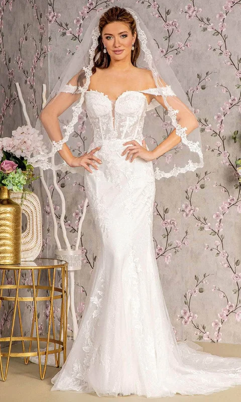 Formal Dress for DebutantesGLS by Gloria Bridal GL3488 - Off-Shoulder Mermaid Bridal Gown