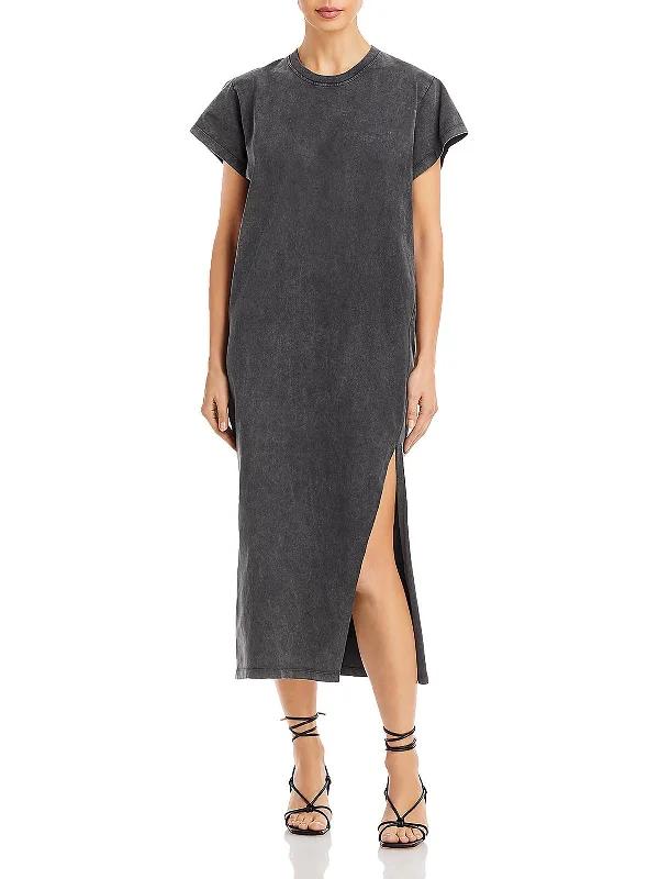 maxi dresses with removable beltsWomens Comfy Long T-Shirt Dress