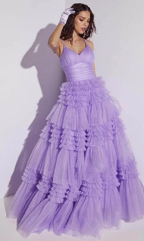 sweetheart neckline prom dressesEureka Fashion 9888 - Sweetheart Tiered Prom Ballgown