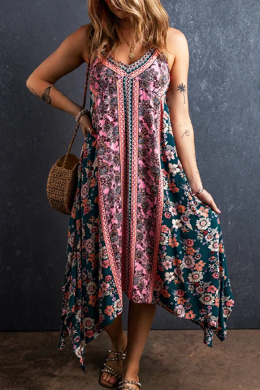 maxi dresses for all seasons and occasionsBohemian Floral Patchwork Print Long Sundress