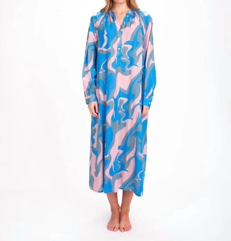 maxi dresses with pocketsSukka Long Dress In Blue