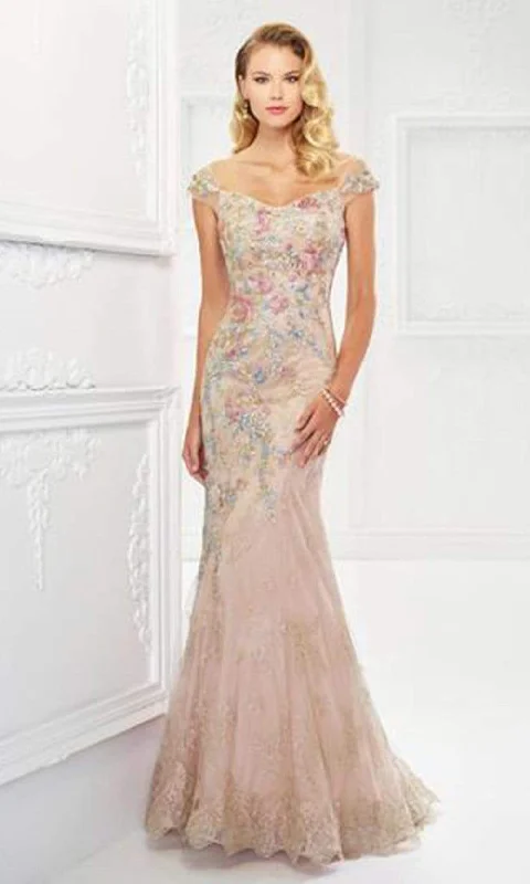 Formal Dress Shopping GuidesMontage by Mon Cheri - Floral Embroidered Lace and Tulle Gown 118966