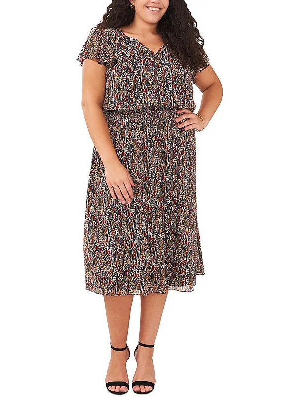 maxi dresses for all seasons and occasionsPlus Womens Printed Long Fit & Flare Dress