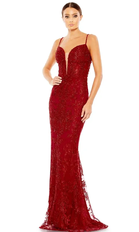 Formal Dress for Opera NightsMac Duggal 20330 - Deep Sweetheart Embellished Sheath Gown