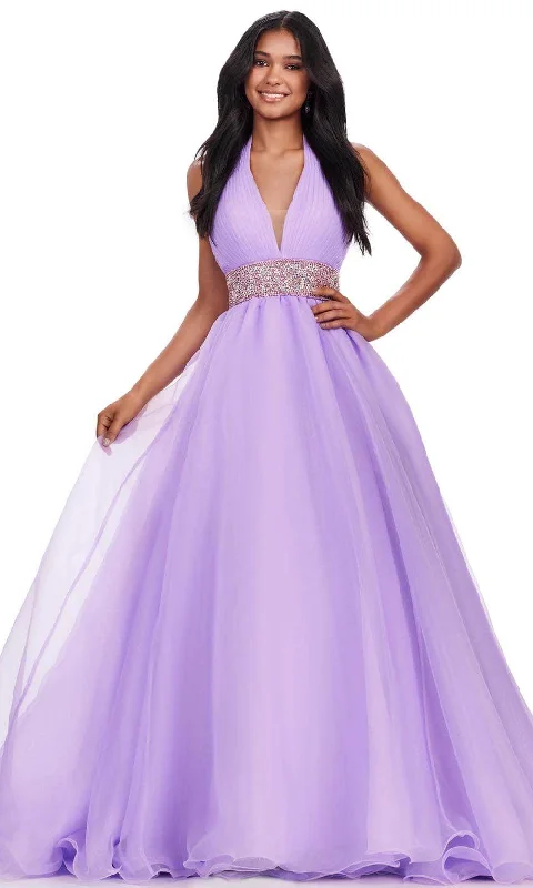 Formal Dress for Charity AwardsAshley Lauren 11546 - V-Neck Sleeveless Ballgown