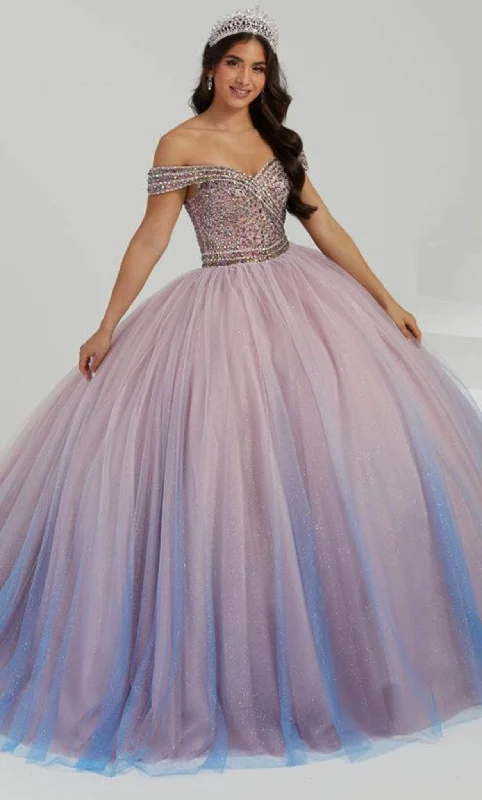 Formal Dress for GalasFiesta Gowns 56475 - Ombre-Designed Rhinestone Dress