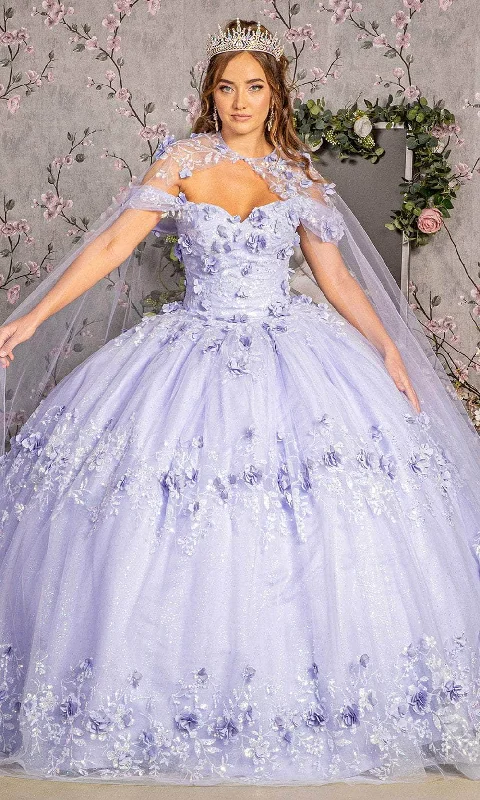 Formal Dress for Science AwardsElizabeth K GL3179 - Floral Off-Shoulder Ballgown