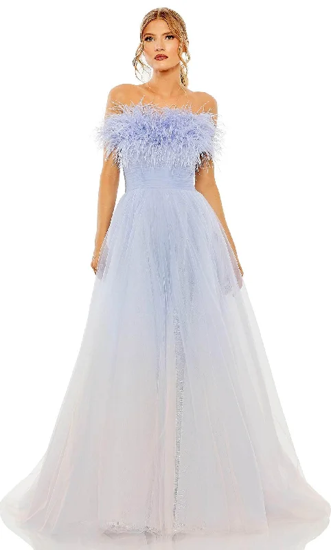 Formal Dress for Charity BallsMac Duggal 20557 - Feather Detailed Strapless Ballgown