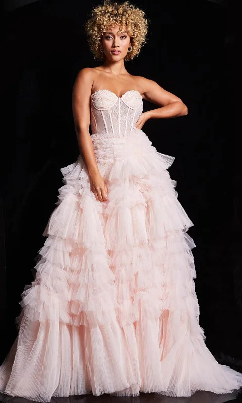 Formal Dress for Large WeddingsJovani 38540 - Strapless Ruffle Ballgown