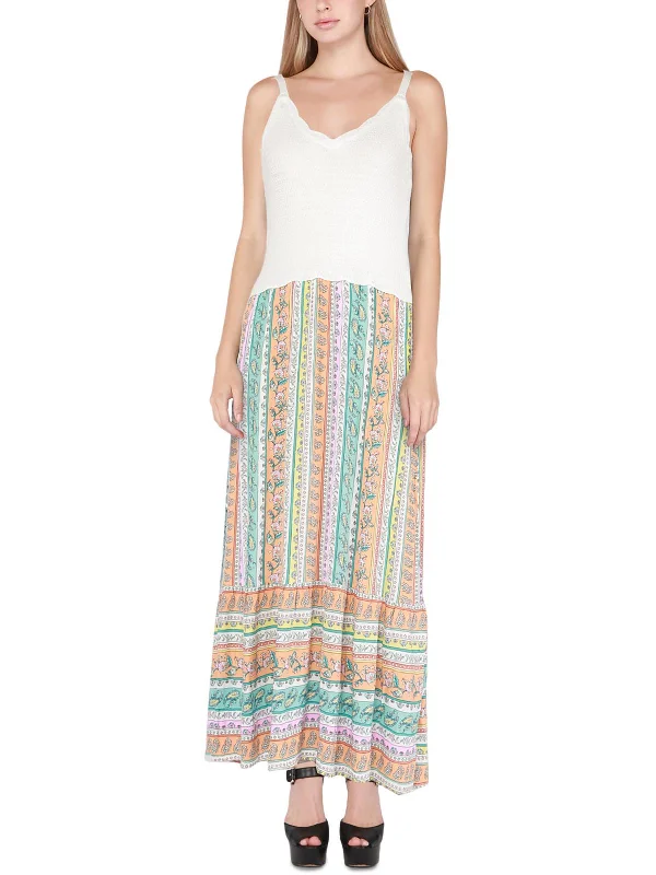 cotton maxi dressesWomens Printed Long Sundress