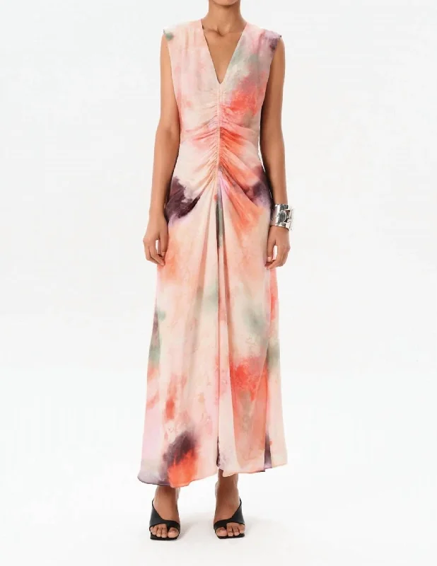 maxi dresses with empire waistsJufre Tora Long Dress In Wild Rose