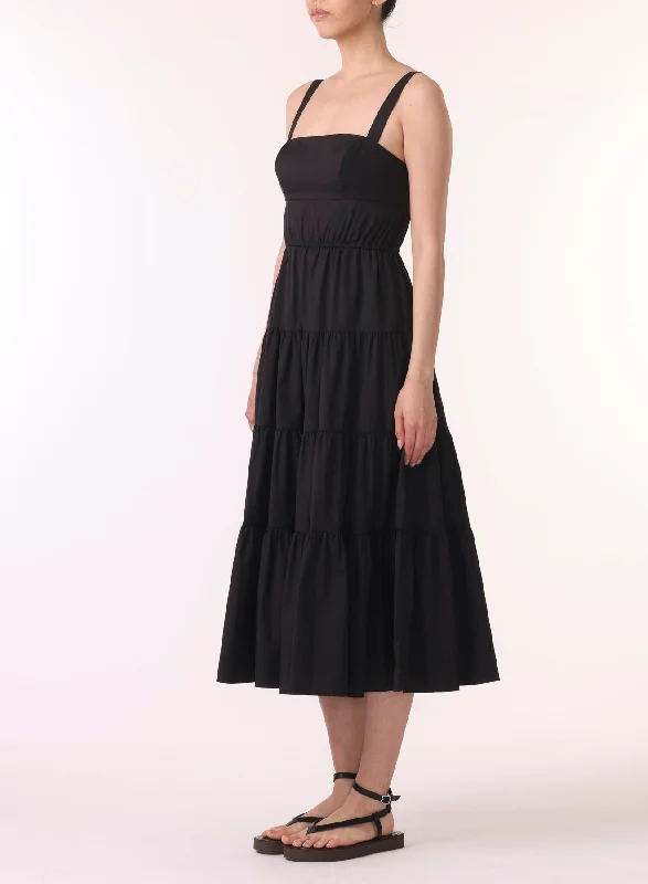 maxi dresses for tall womenS/l Long Tiered Dress W Ruffle Detail