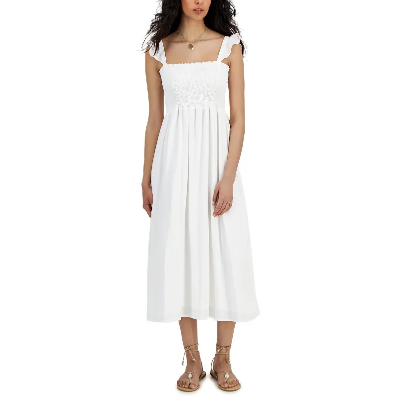 maxi dresses for casual FridaysWomens Smocked Long Sundress