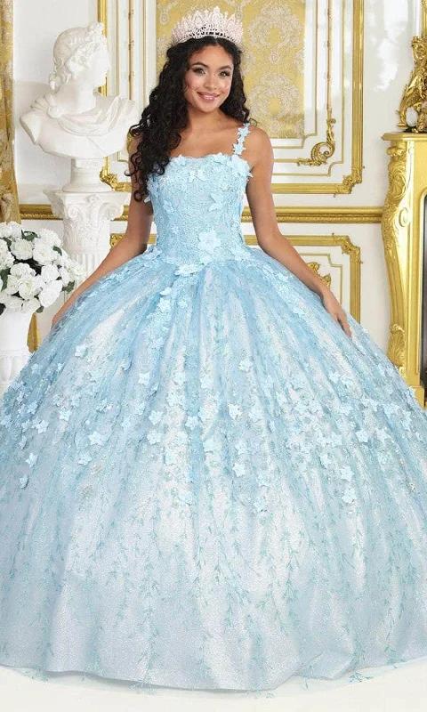 Formal Dress for Military BallsMay Queen LK208 - Floral Glitter Ballgown