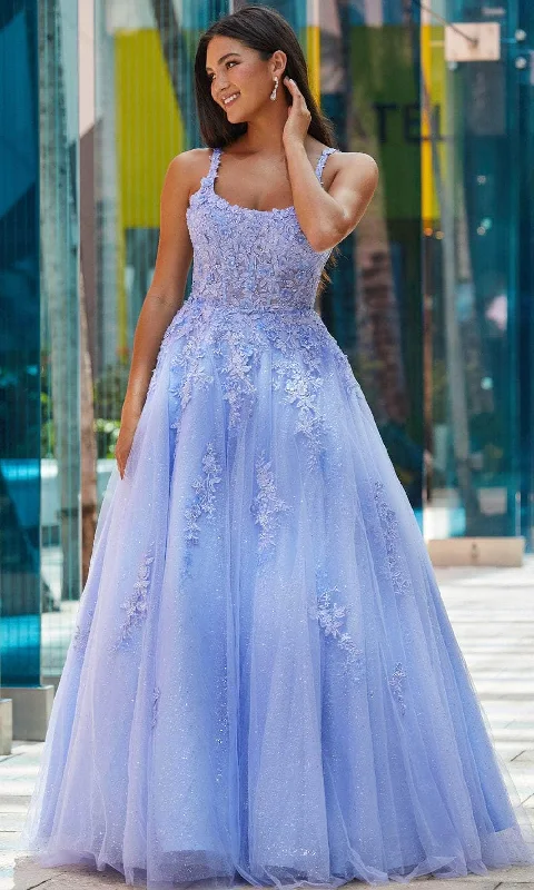 Formal Dress for Formal Day EventsAmarra 88570 - Floral Embellished Sleeveless Ballgown