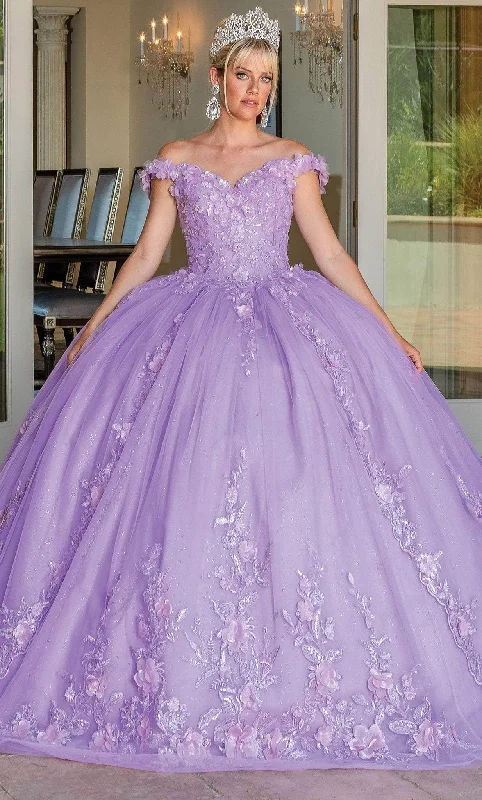 Formal Dress for PageantsDancing Queen 1698 - Embellished Off-Shoulder Ballgown