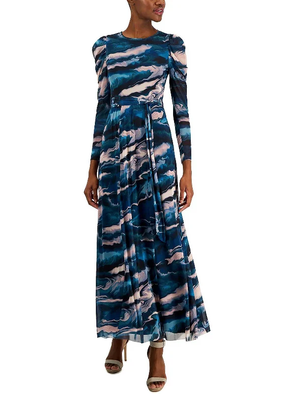 maxi dresses for boat ridesWomens Printed Long Shift Dress