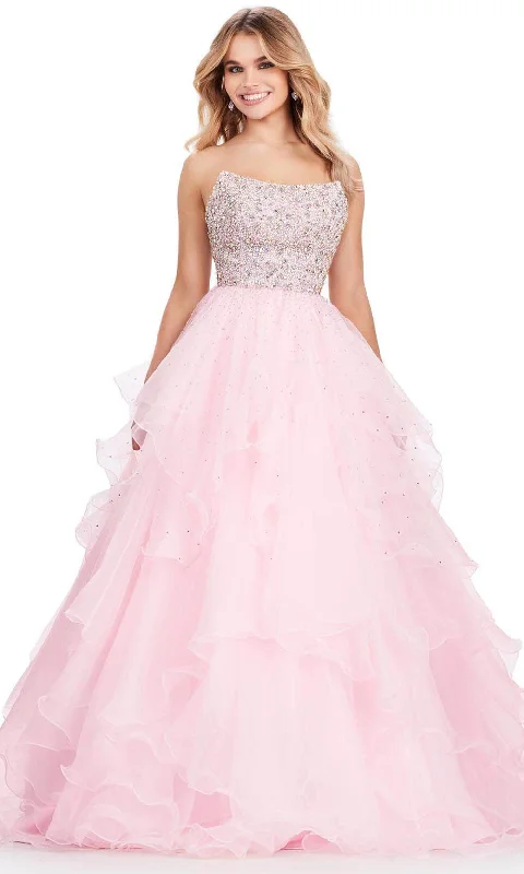 Formal Dress for Sports AwardsAshley Lauren 11545 - Beaded Bustier Strapless Ballgown