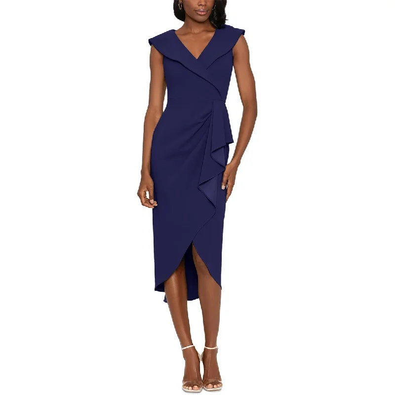 maxi dresses for day-to-night wearWomens Asymmetric Long Wrap Dress