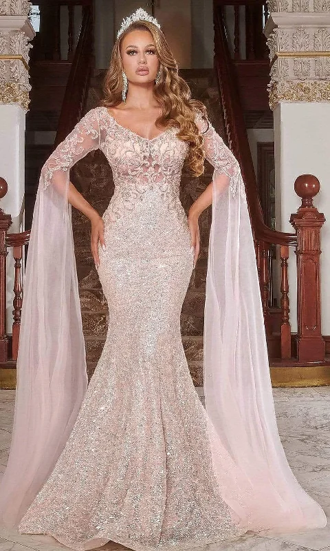 Formal Dress for QuinceañerasPortia and Scarlett - PS22907 Dazzling Embellished Sculpted Gown