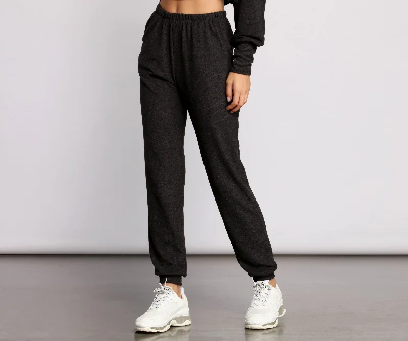 women's low-rise pantsKeepin' Knit Basic Joggers