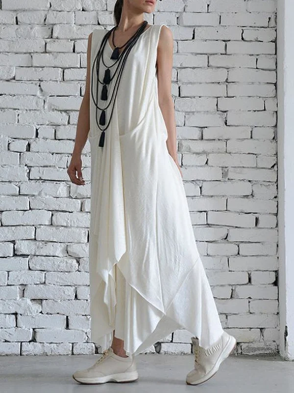 Sleeveless Dress NurseSleeveless Casual Fashion Loose Dress