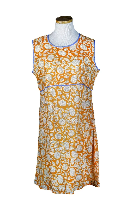 Sleeveless Dress For EveningSleeveless Holi Dress Orange