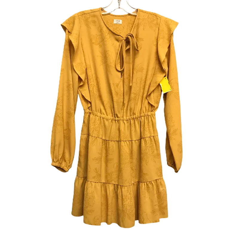 Trumpet DressDress Casual Short By Wilfred In Yellow, Size: S